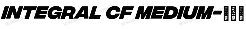 Integral CF Medium字体转换